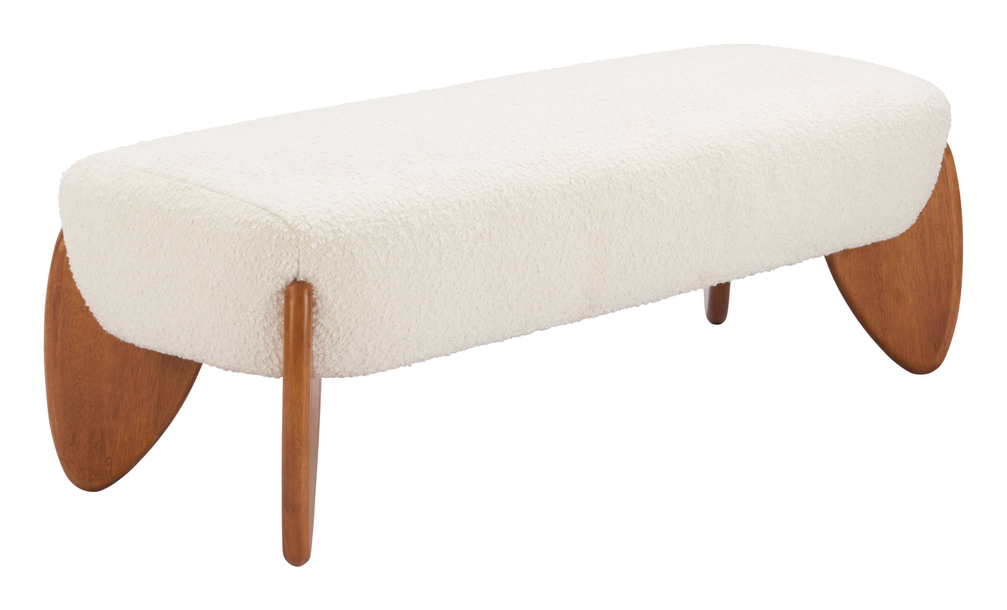 Alt View 2. Hivvago - Charm Bench Ivory - Ivory.