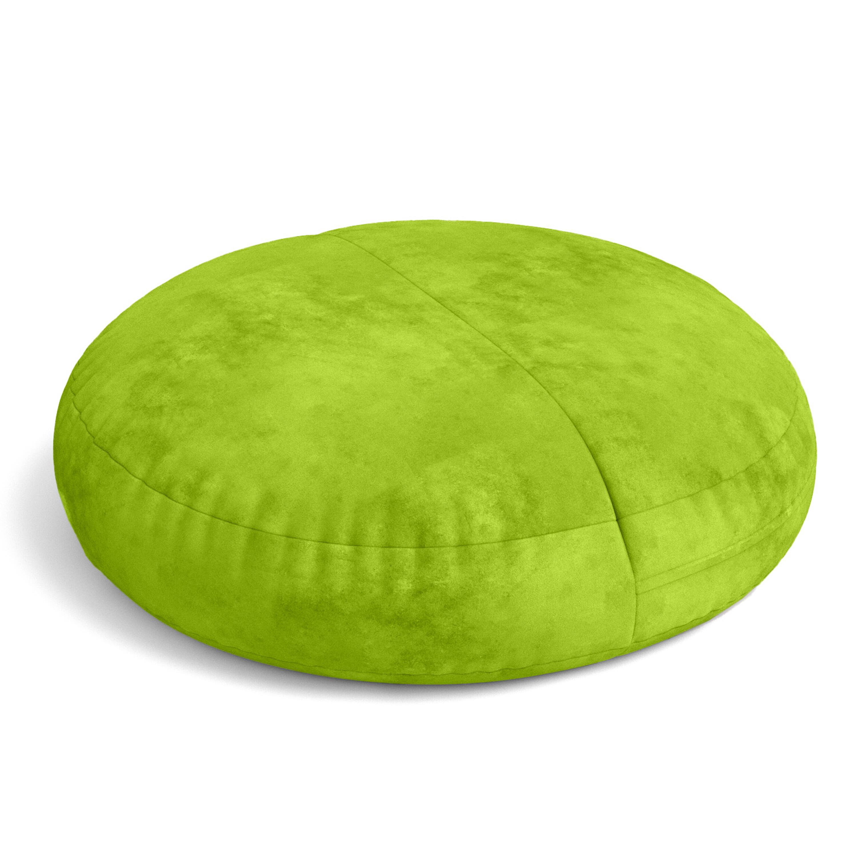 Angle. Jaxx - Jaxx Cocoon 4 Foot Bean Bag Chair and Crash Pad, Lime - Lime.
