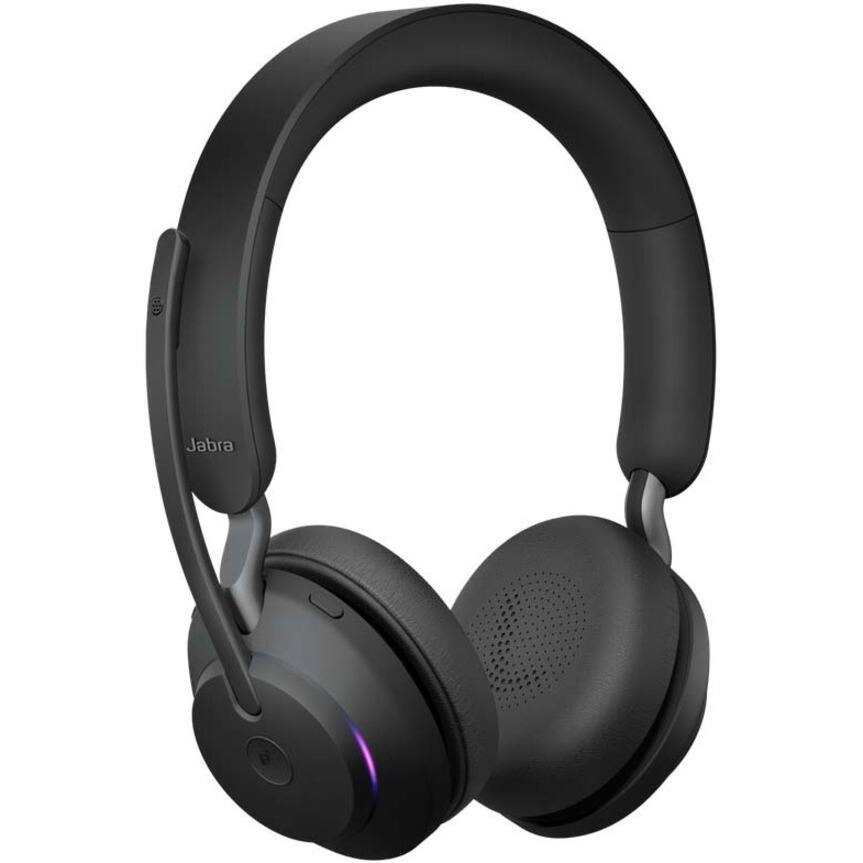 Alt View 4. Jabra - Jabra Evolve2 65 Headset - Stereo - USB Type A - Wireless - Bluetooth - Over-the-head - Binaural - Supra-aural - Black - Black.