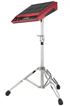 Front. Gibraltar Hardware - Double Braced Electronics Module Stand, Heavy Duty and Height Adjustable, Drum Accessories Hardware and Parts.