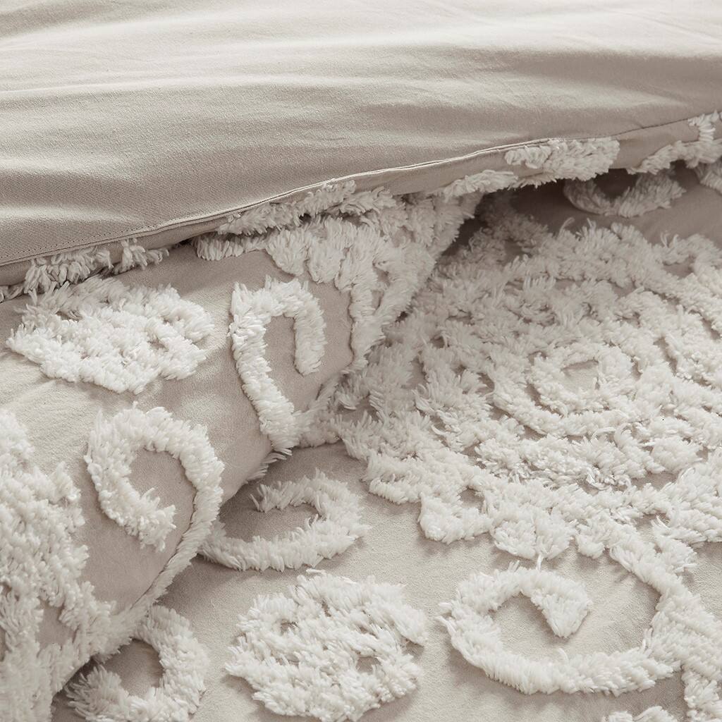 Alt View 5. Gracie Mills - Gracie Mills Lito Chenille Cotton Comforter Mini Set - Taupe.