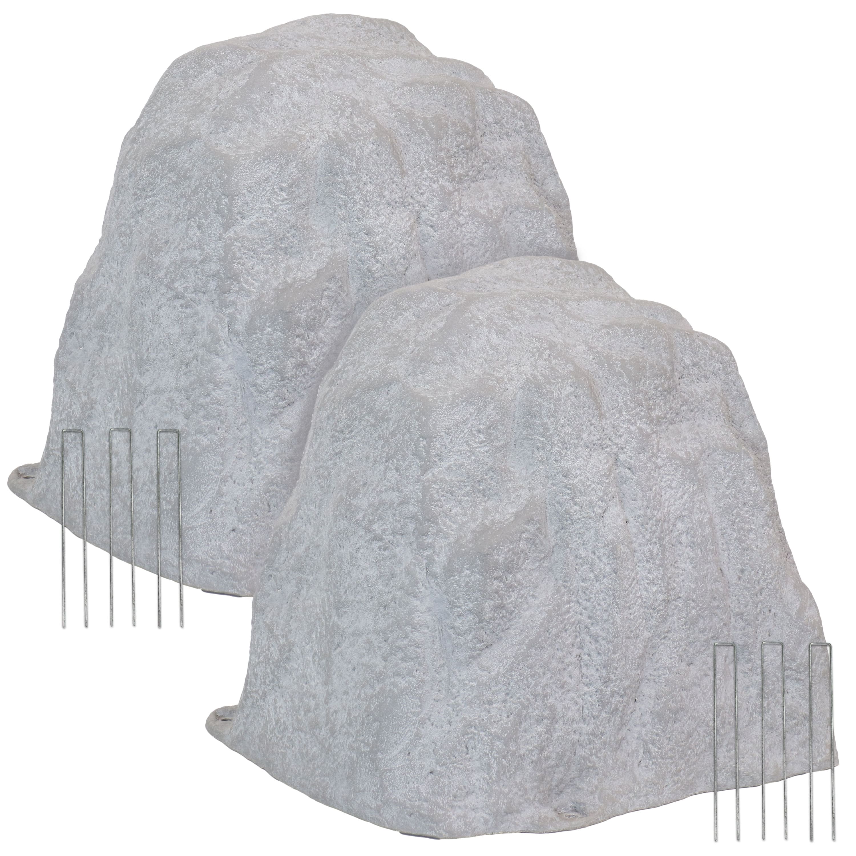 Sunnydaze - Set of 2 Artificial Polyresin Landscape Rocks with Stakes - Gray price history on PriceWatchPro