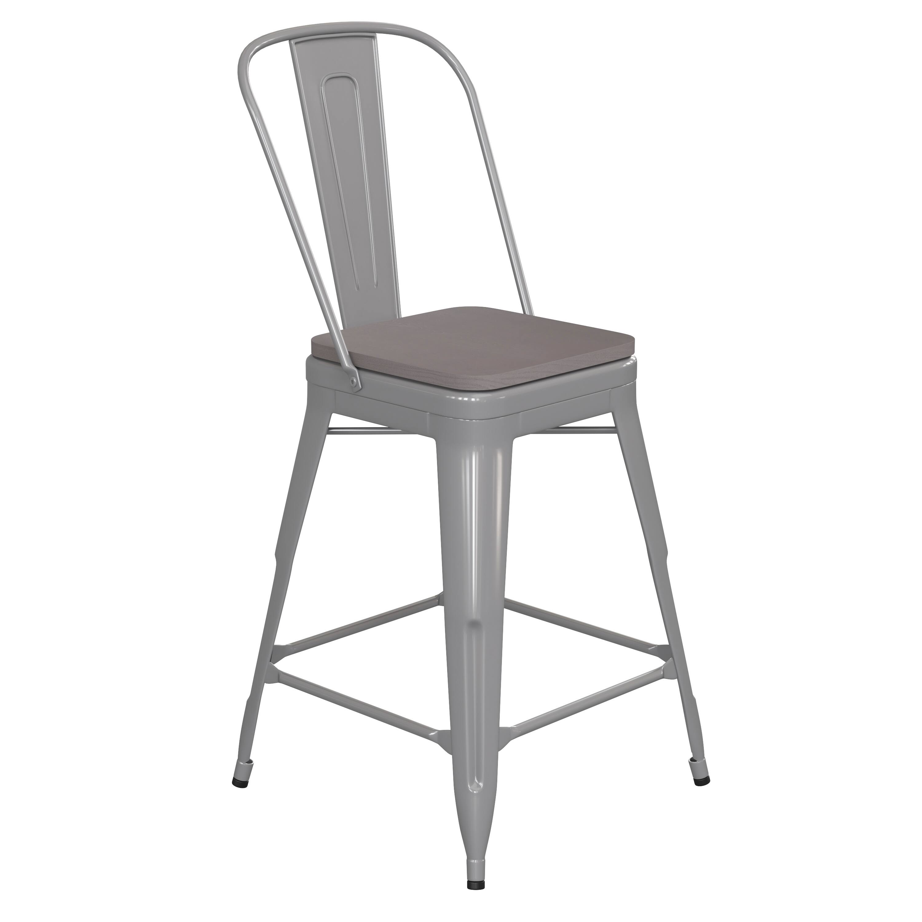 Gray Seat/Silver Frame