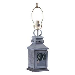 Irvins Country Tinware - Irvin's Country Tinware Miner's Lamp Base in Antique Tin - Gray