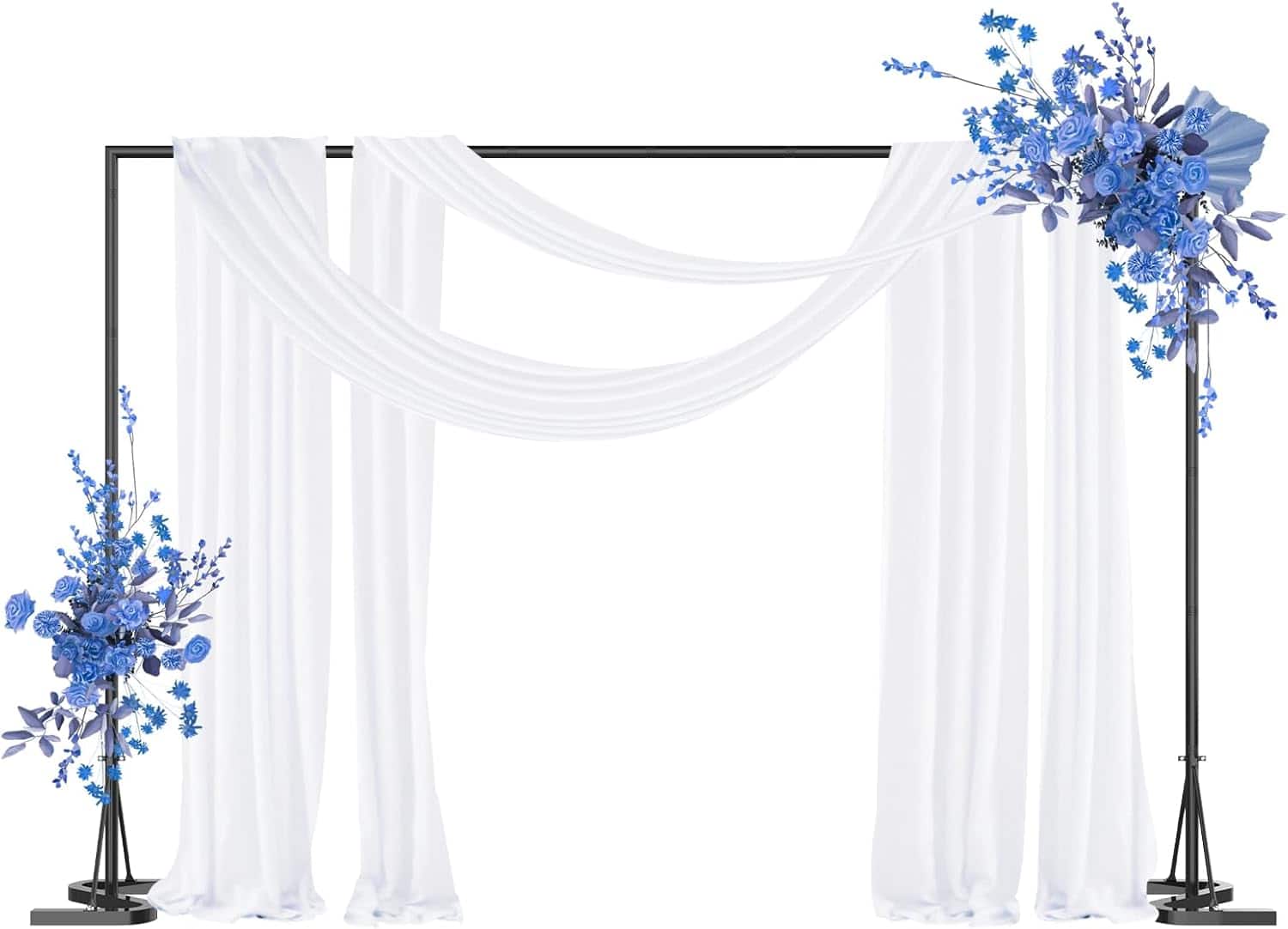 Oumilen - 10x7 FT Backdrop Stand with Metal Square Frame
