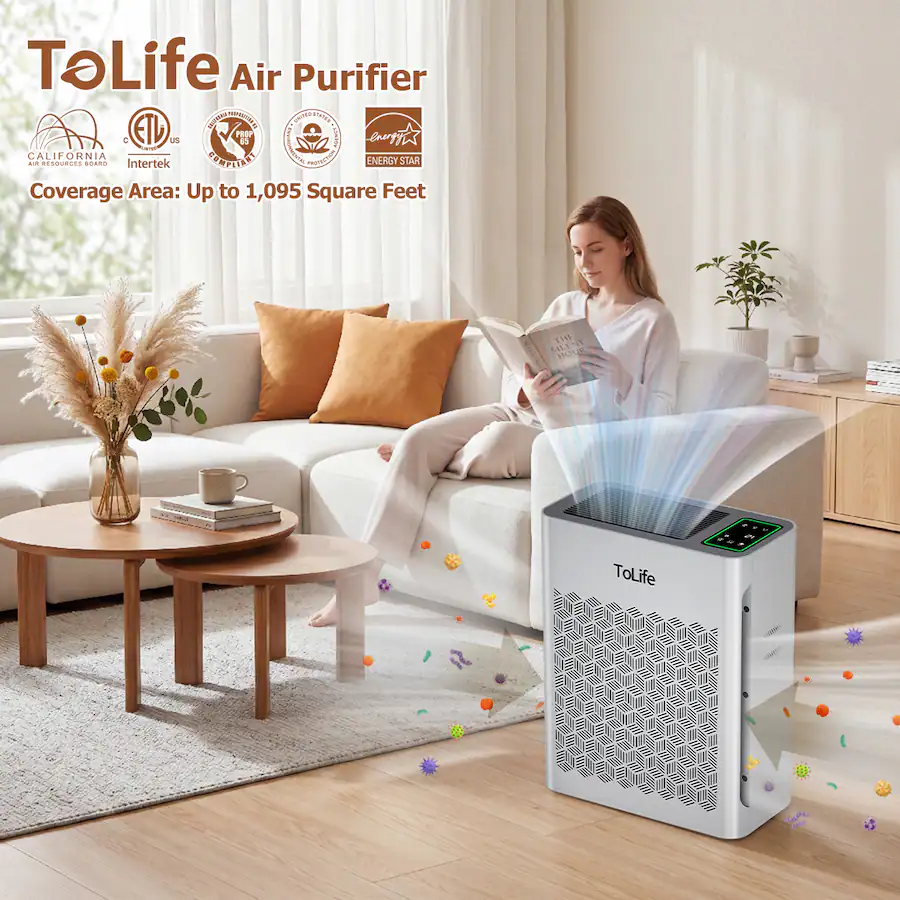 Spneumatic Speed Controller Tolife Air Purifier with Automatic Fan Control and Particle Display ...