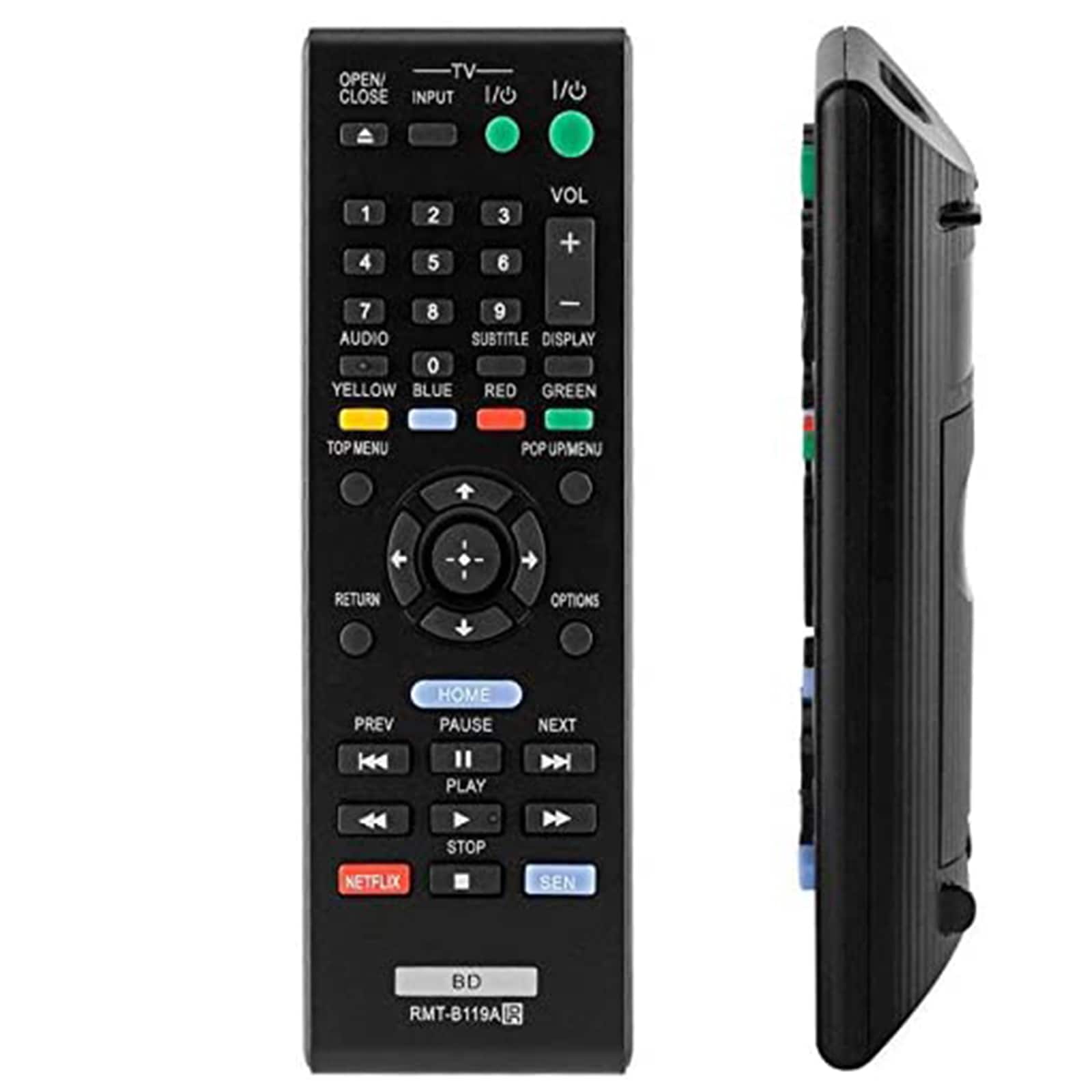 ZdalaMit - New RMT-B119A sub RMT-B118A Replace Remote fit for Sony Blu-Ray Disc DVD Player - Black