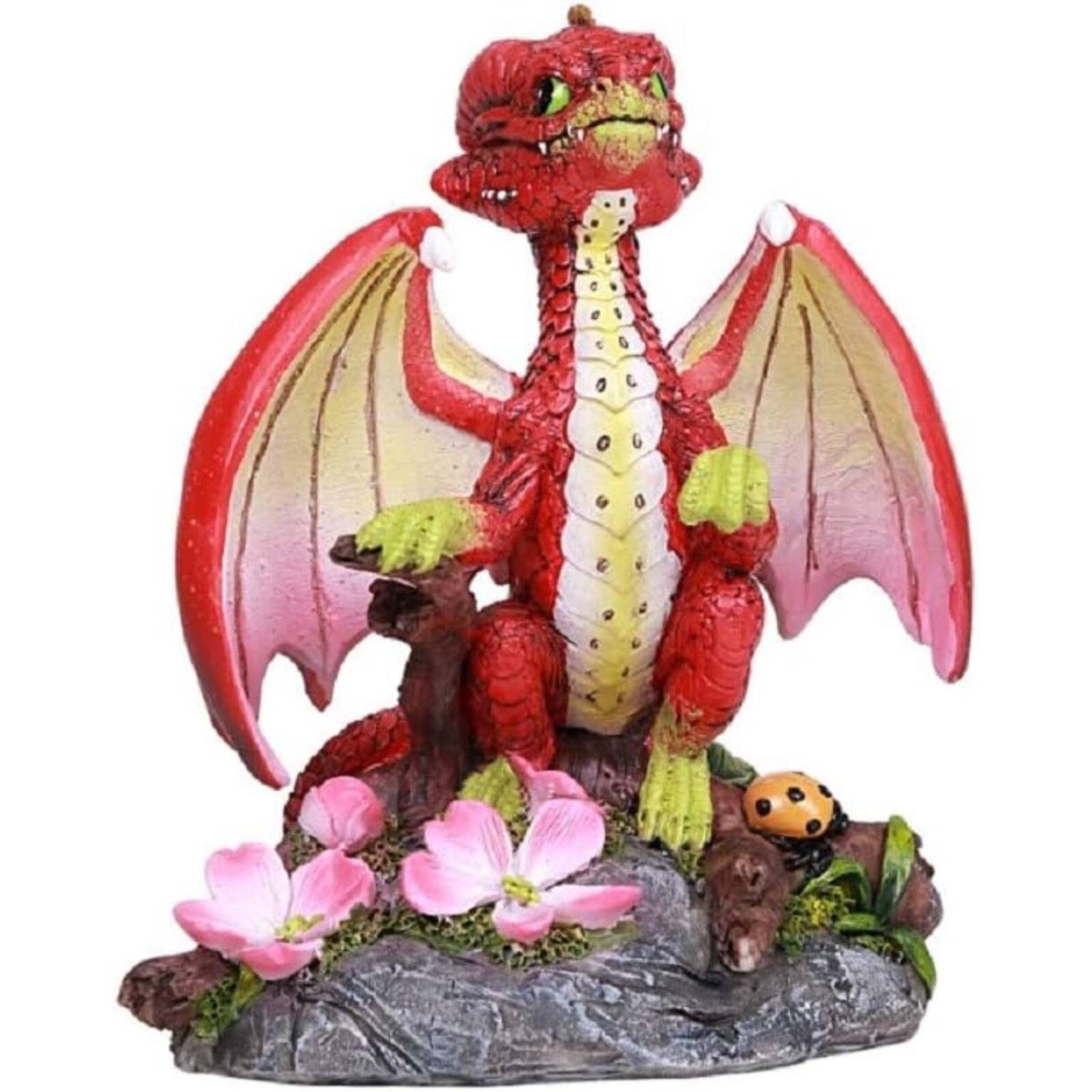 Front. Pacific Trading - Apple Garden Dragon by Stanley Morrison Home Decor Figurine 4.75 inch.