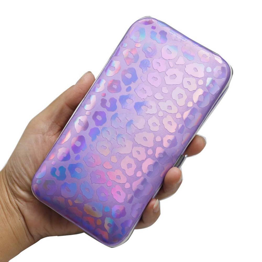 Alt View 3. Beauty Hub Ecommerce - Nail Clippers Kit with Holographic Case - Purple.