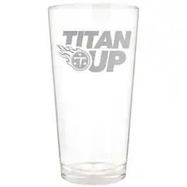 Great American Products - Tennessee Titans Etched 16oz. Rally Cry Pint Glass - Multicolor