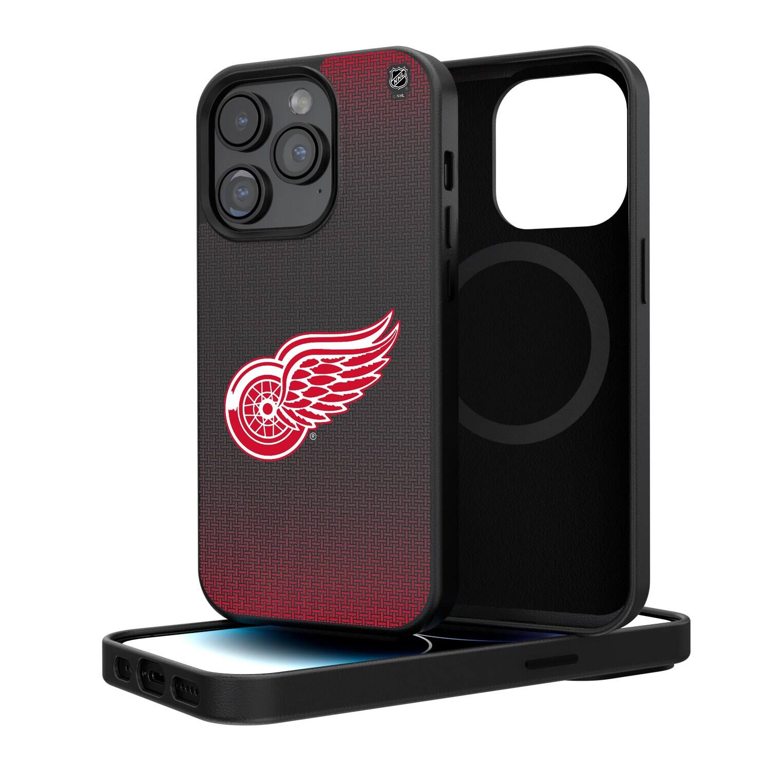Keyscaper - NHL - Detroit Red Wings Linen Logo iPhone Magnetic Bump Case - 15 Pro Max - Black price history on PriceWatchPro