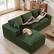 Alt View 4. KERDOM - Upholstery 2-3 Person Family Spring Sofa Cloud Oversized Deep Seat Lounge Sponge Modular Couch 108'' Corduroy Block Sofa - Green.