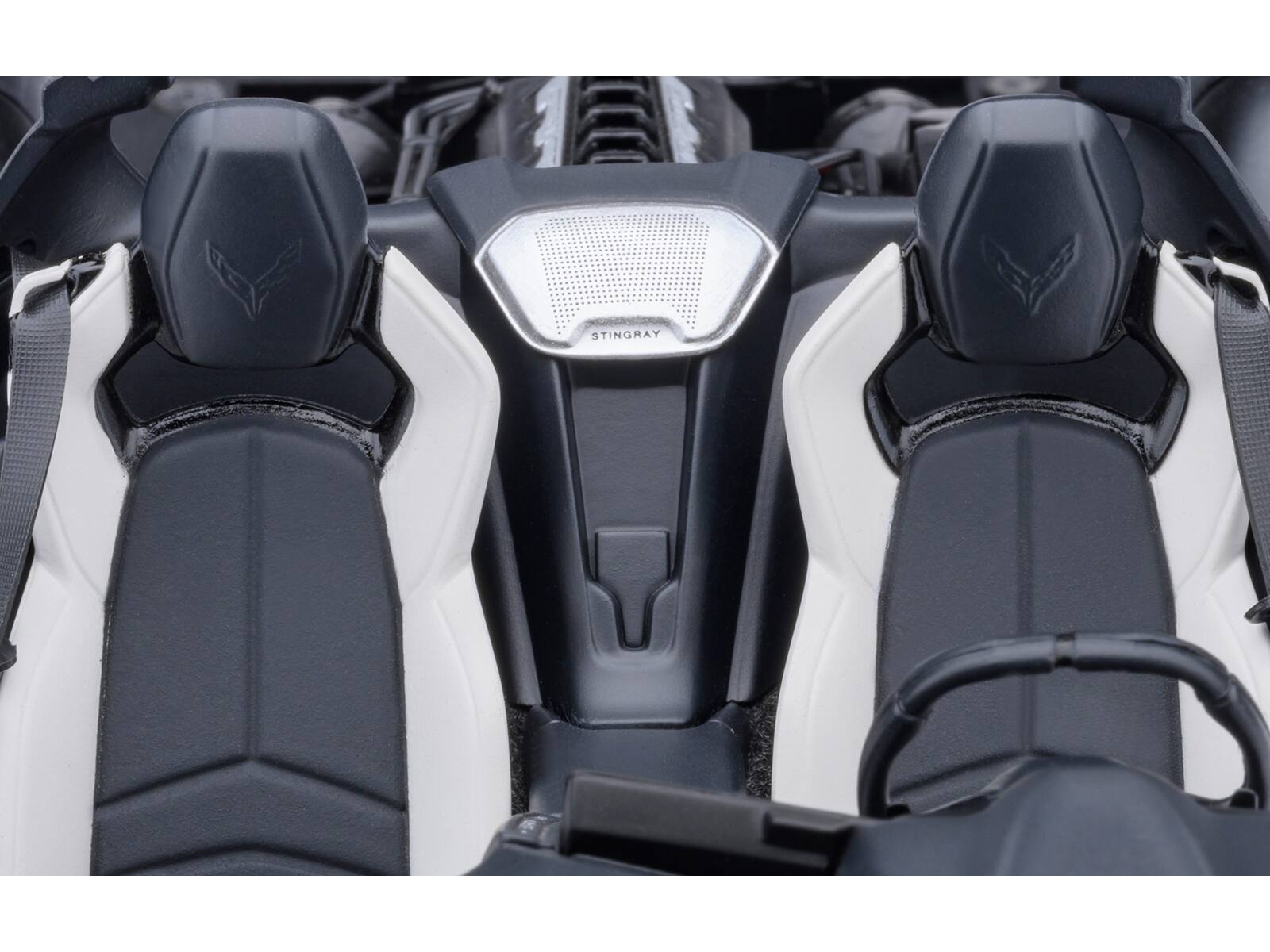 Left. Autoart - 2020 Chevrolet Corvette C8 Stingray Sebring Orange 1/18 Model Car by Autoart - Orange.