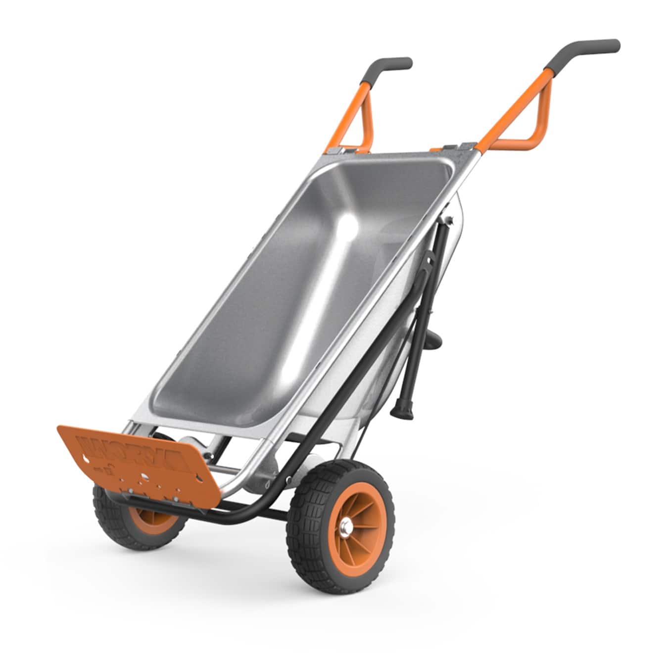 WORX - Aerocart 8-In-1 Yard Cart - Black - Front_Zoom