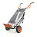 Front. WORX - Aerocart 8-In-1 Yard Cart - Black.