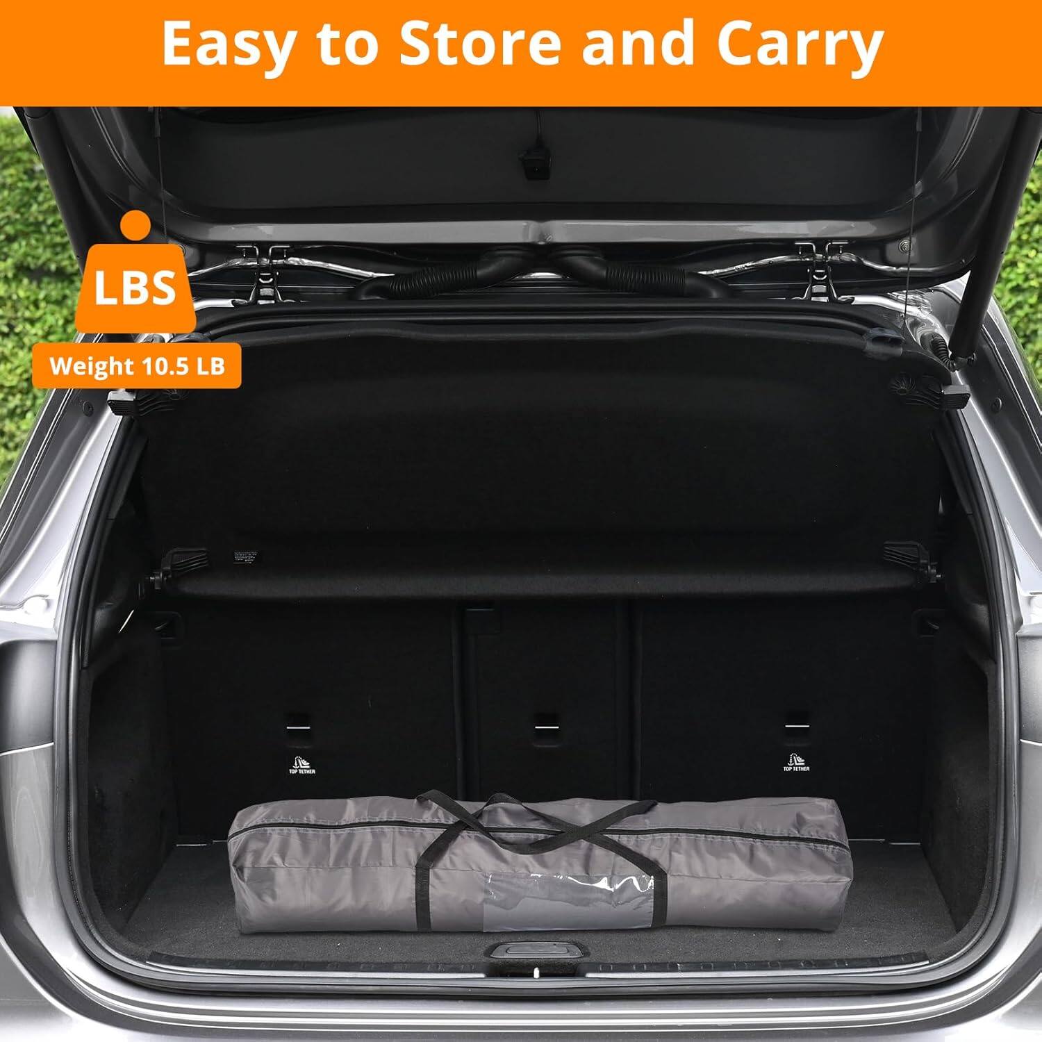 Easy to Store and Carry  
LBS  
Weight 10.5 LB