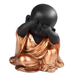 FC Design - 6"H See No Evil Little Buddhist Monk Figurine Statue Desk Tabletop Home Decor Gift - Multi-Color