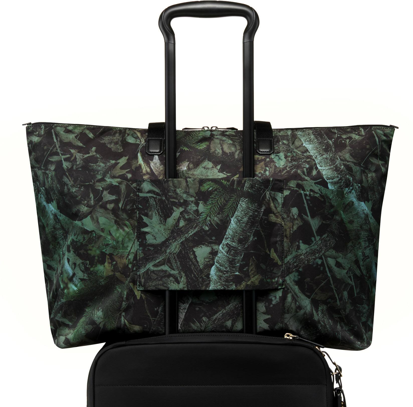 Left. TUMI - Voyageur Just In Case Tote - Forest Camo.
