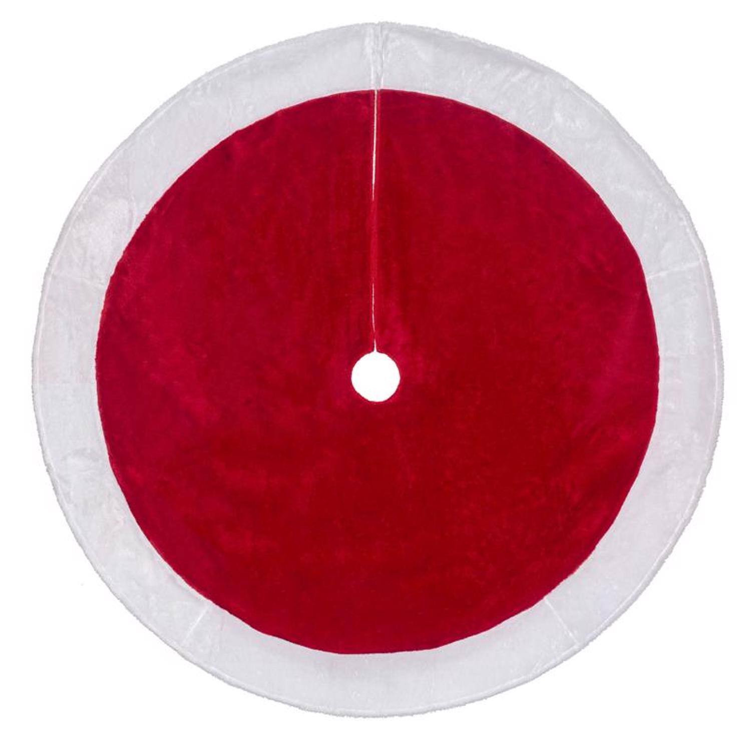 Front. Dyno - Dyno Red/White Tree Skirt 0.5 in. (Case of 6) - Red|White.