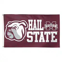 WinCraft - Mississippi State Bulldogs 3' x 5' Single-Sided Deluxe Mascot Flag - Multicolor