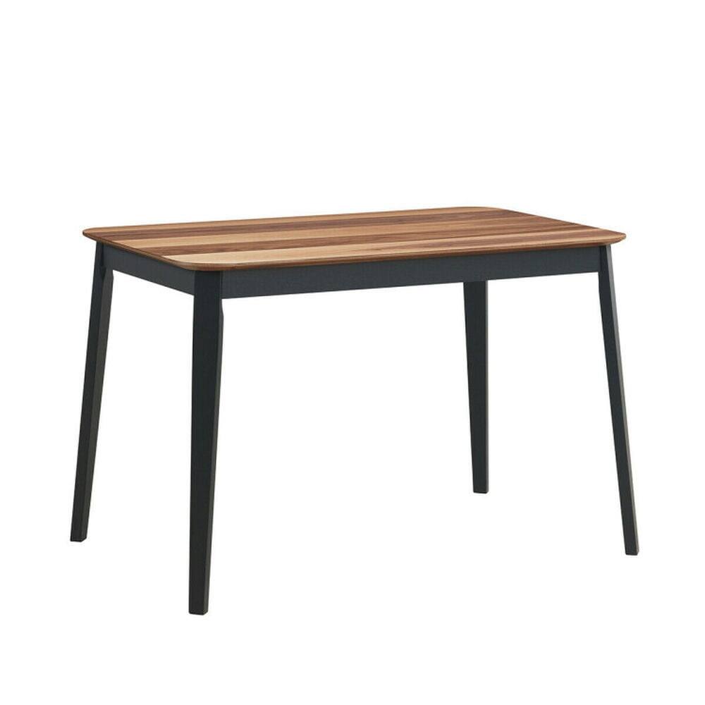 Left. Pefilos - Mid Century Modern Rectangular Dining Room Table , Counter Height Table, Kitchen Bar Height Table and Chairs for Dining - Brown.
