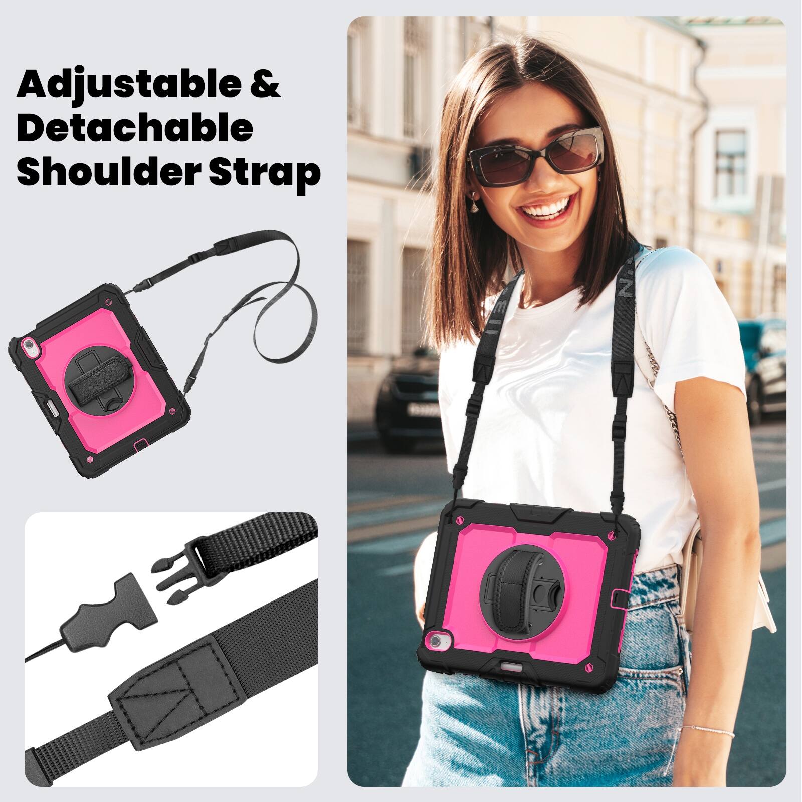 Adjustable & Detachable Shoulder Strap