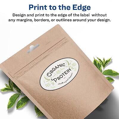 Print to the Edge

Design and print to the edge of the label without any margins, borders, or outlines around your design.

ORGANIC PROTEIN