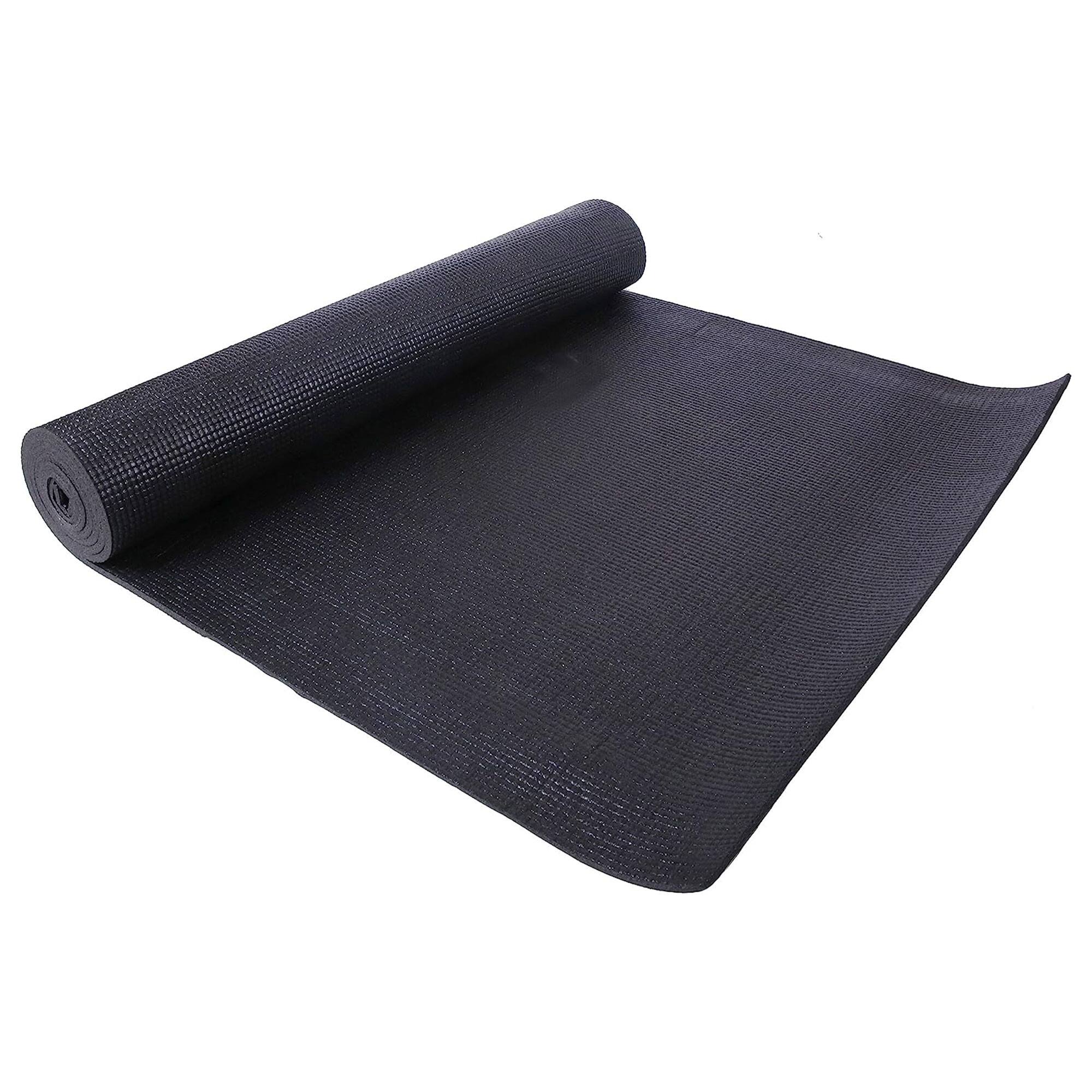 Alt View 10. Signature Fitness - Signature Fitness All Purpose High Density No Tear Exercise Yoga Mat, Black - Black.