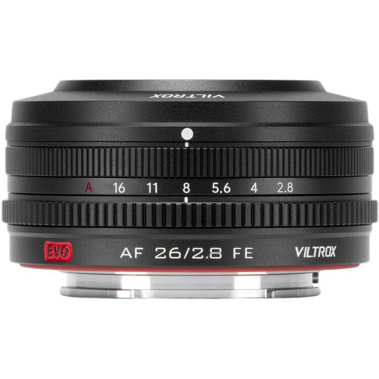 VILTROX  
A 16 11 8 5.6 4 2.8  
EVO  
AF 26/2.8 FE  
VILTROX