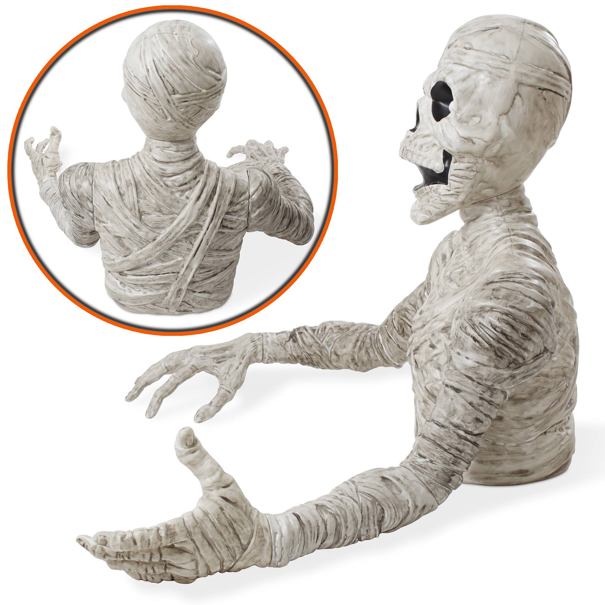 Alt View 2. BOO BOX - 36" Halloween Groundbreaker - Creepy Exterior Halloween Yard Décor - White.