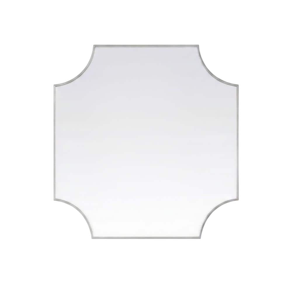 Elegant Kitchen and Bath - Notched Metal Mirror 36x42 inch - Silver price history on PriceWatchPro
