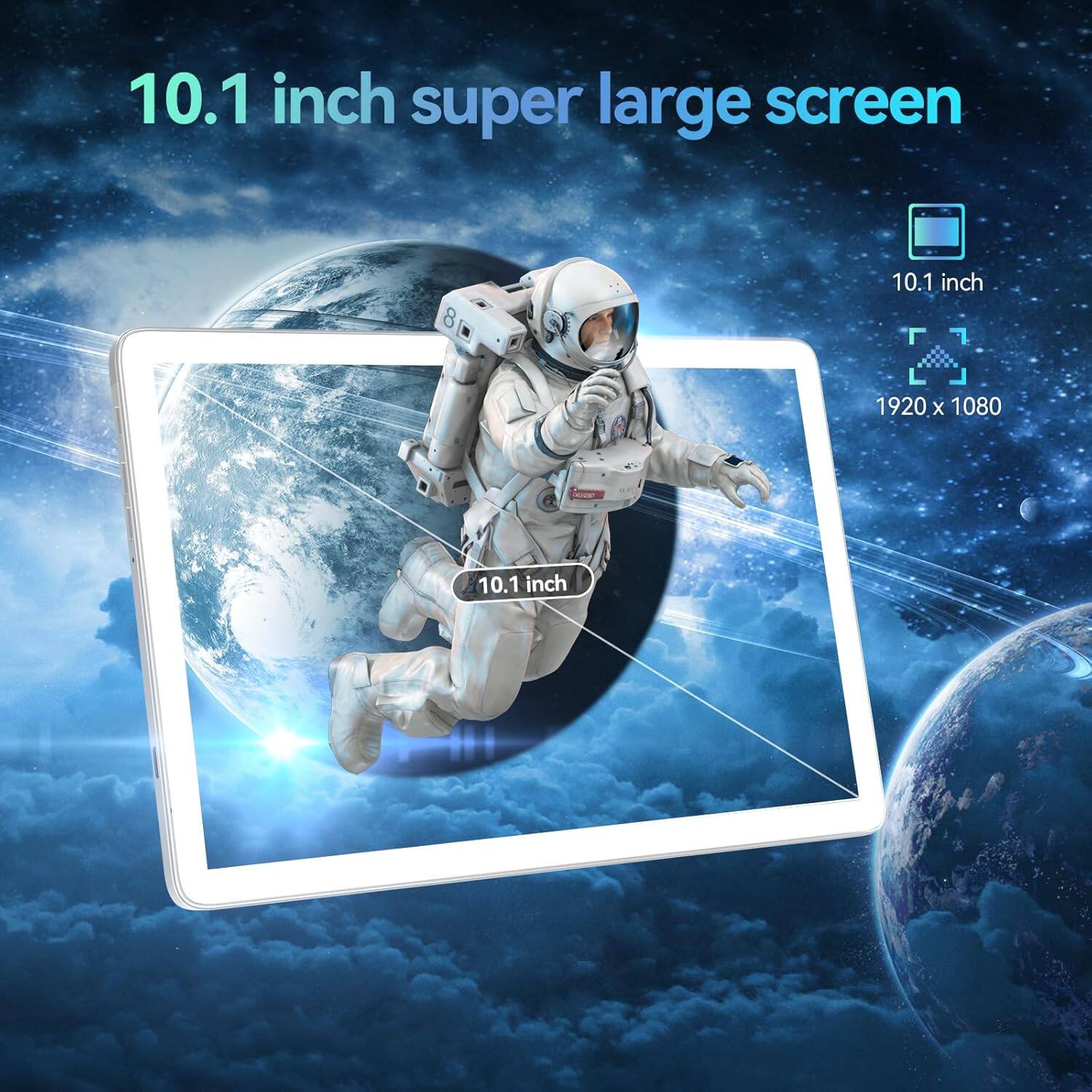 10.1 inch super large screen  
10.1 inch  
1920 x 1080