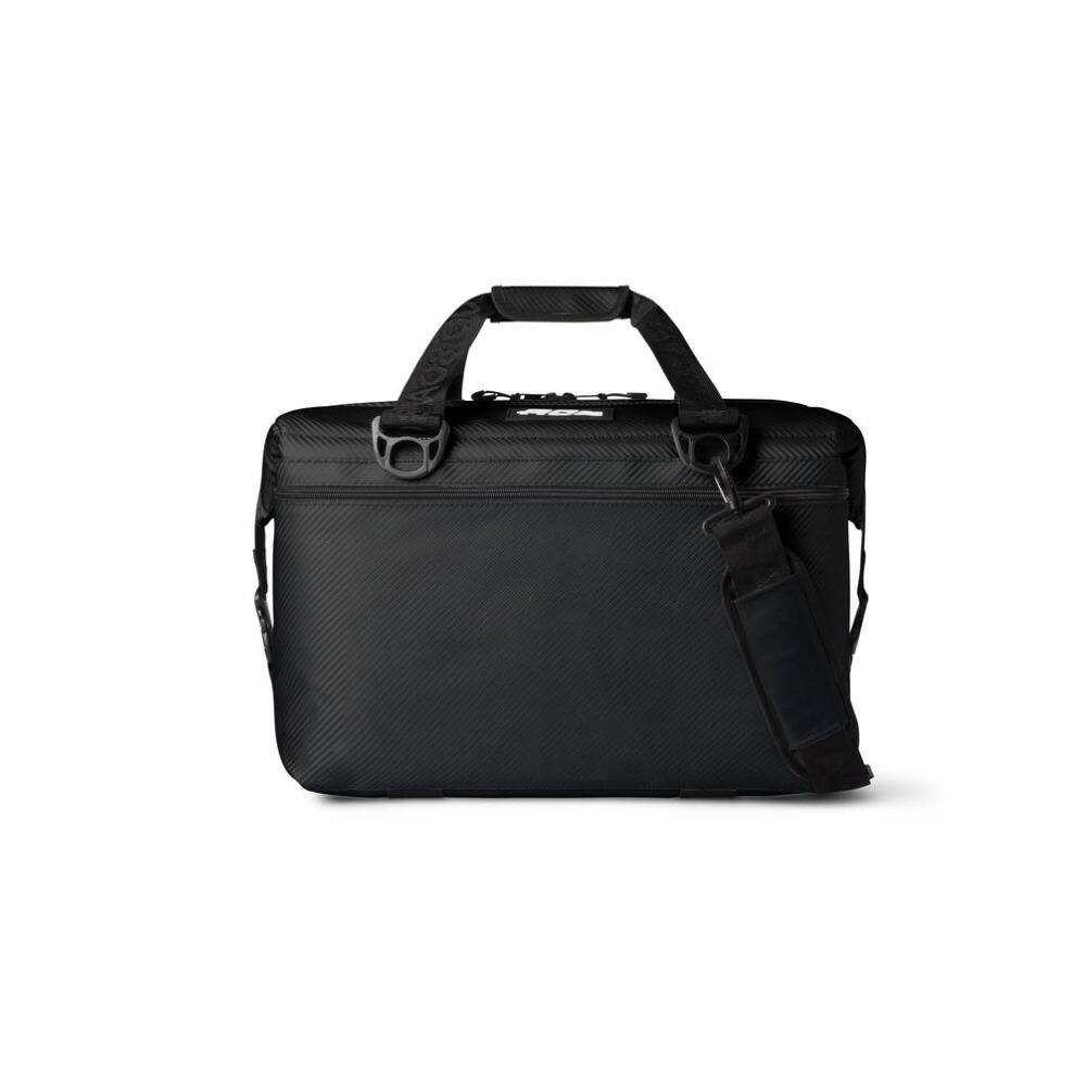 Angle. AO Coolers - AO Coolers Carbon Series Soft Cooler  Leak-Proof and Durable (Black) - Black.