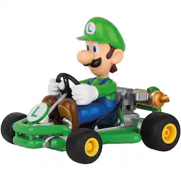 Carrera - 370200984P 2.4 GHz Mario Kart Pipe Kart RC Car - Luigi - Black