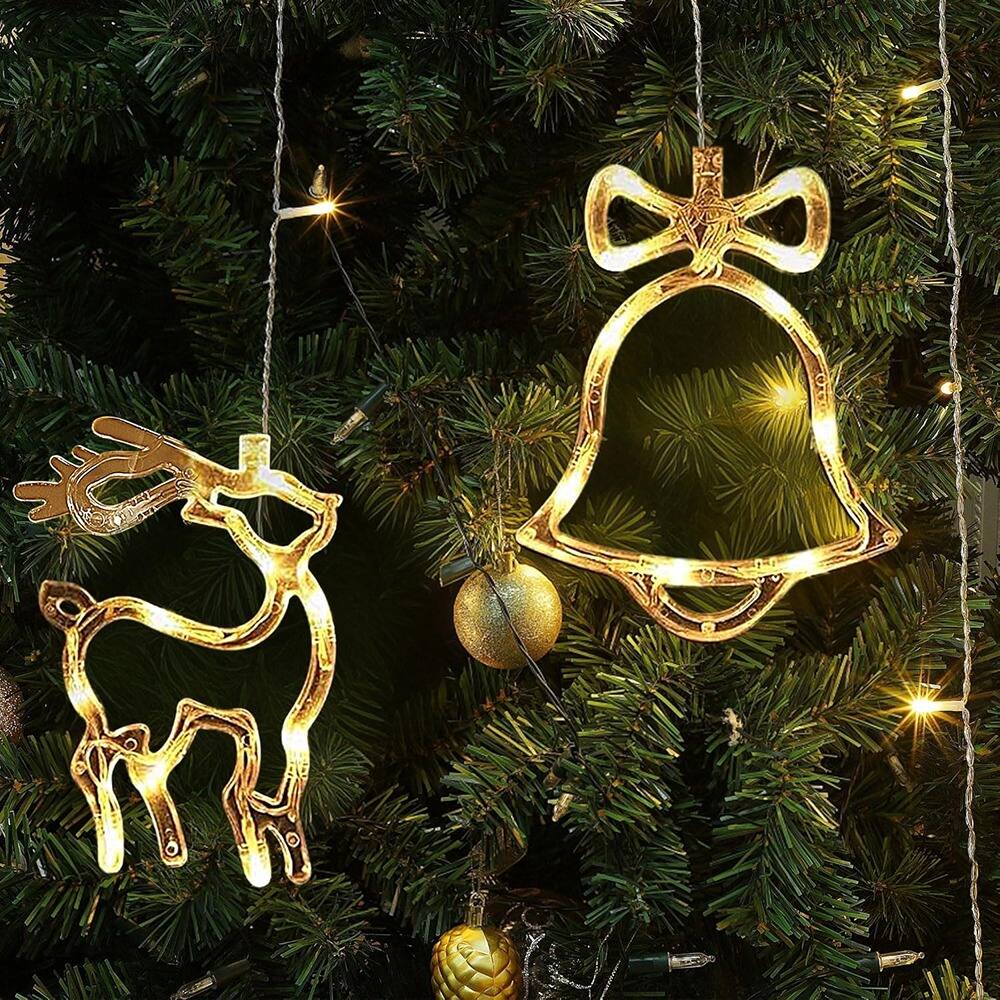 MOSZAR LLC - LED Icicle Curtain Lights – Warm White, Plug-In, Indoor/Outdoor Use