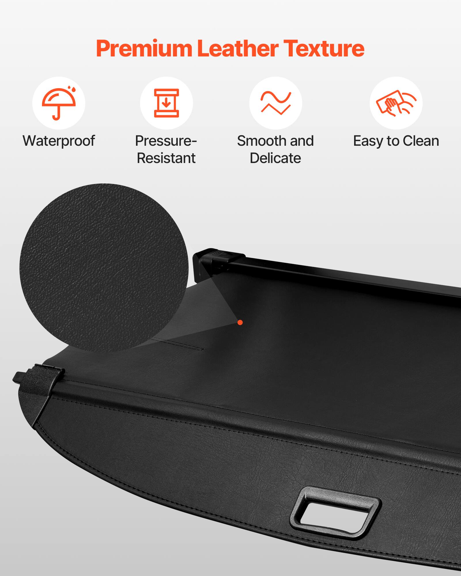 Premium Leather Texture

- Waterproof
- Pressure-Resistant
- Smooth and Delicate
- Easy to Clean