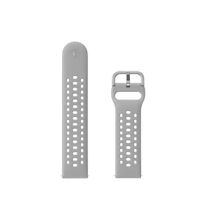 Front. Amazfit - Amazfit Light Grey Sport Silicone Strap (22mm) - Grey.