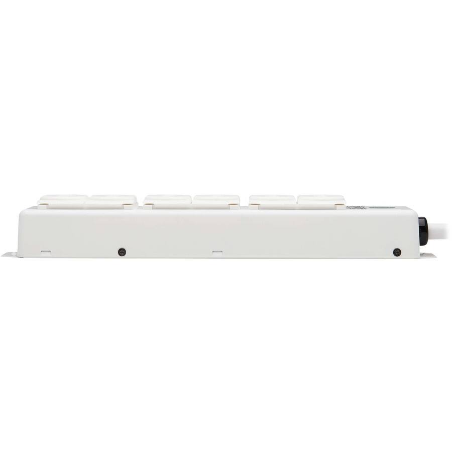 Alt View 3. Tripp Lite - Eaton Tripp Lite Series Safe-IT UL 2930 Medical-Grade Power Strip for Patient Care Vicinity, 6 Hospital-Grade Outlets - White.