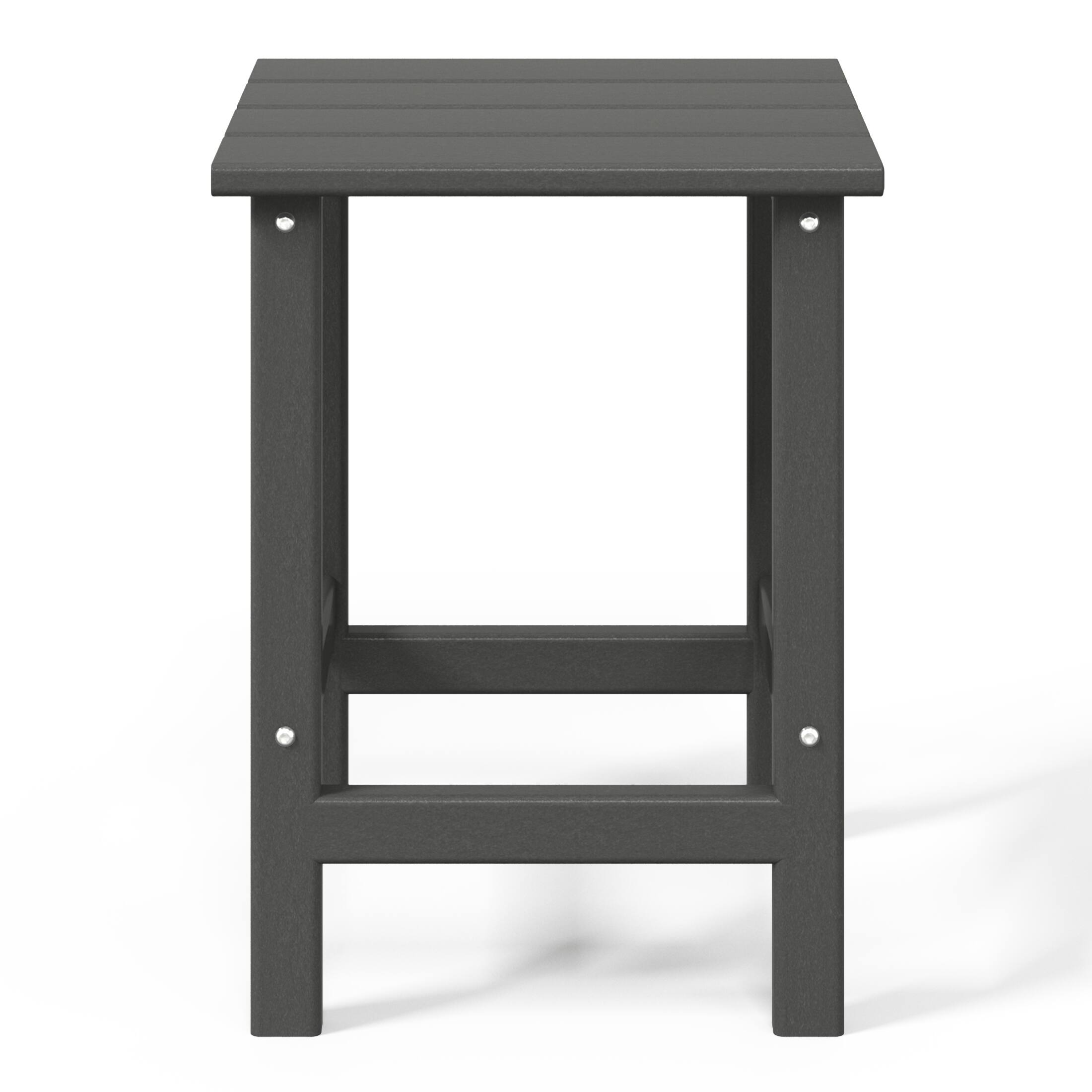 Back. WestinTrends - WestinTrends Malibu 14" square outdoor Side table for Adirondack chair - Gray.