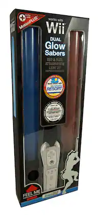 Nintendo Wii Dual Glow Sabers - Nintendo Wii