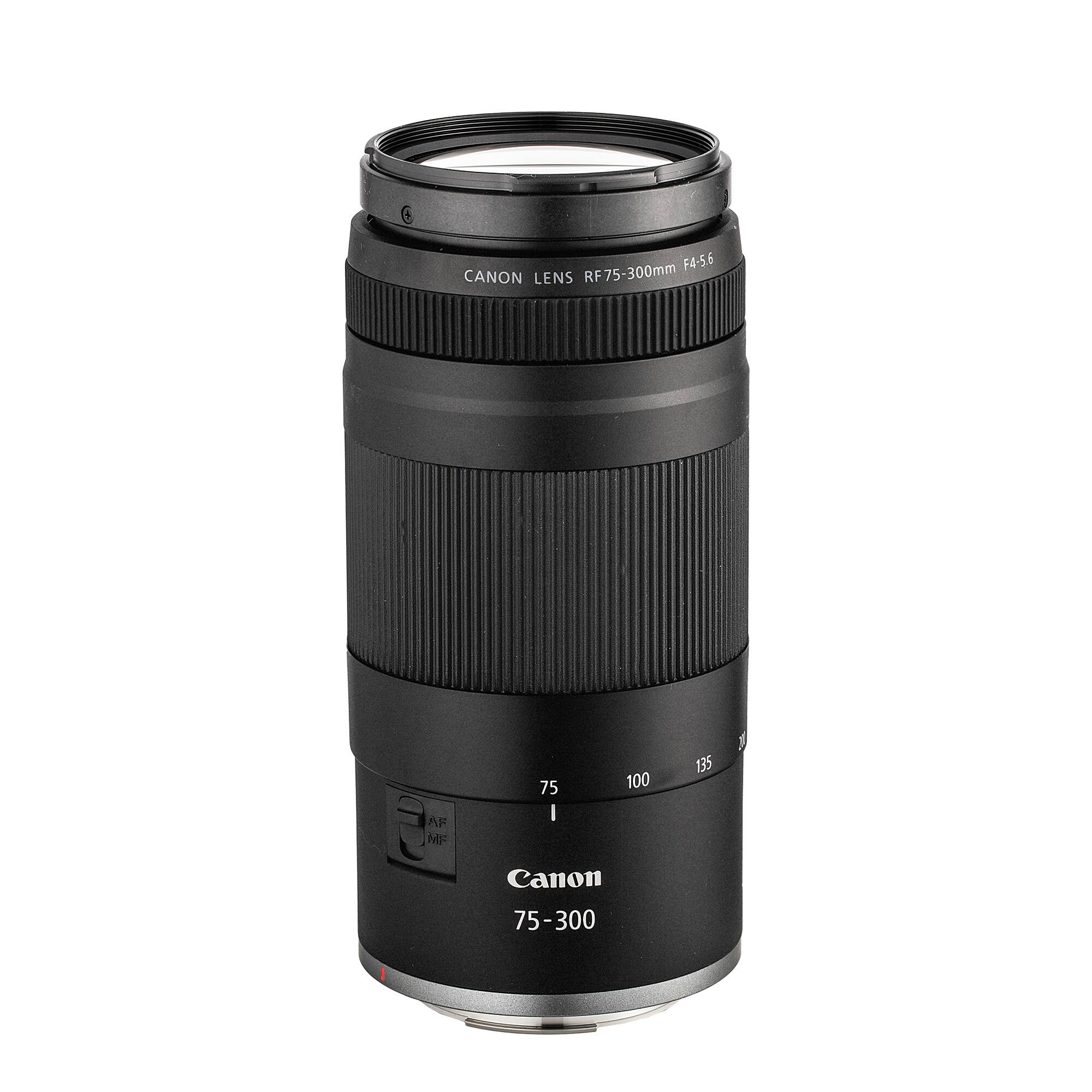Canon Lens RF75-300mm F4-5.6  
Canon 75-300  
75 100 135  
AF MF