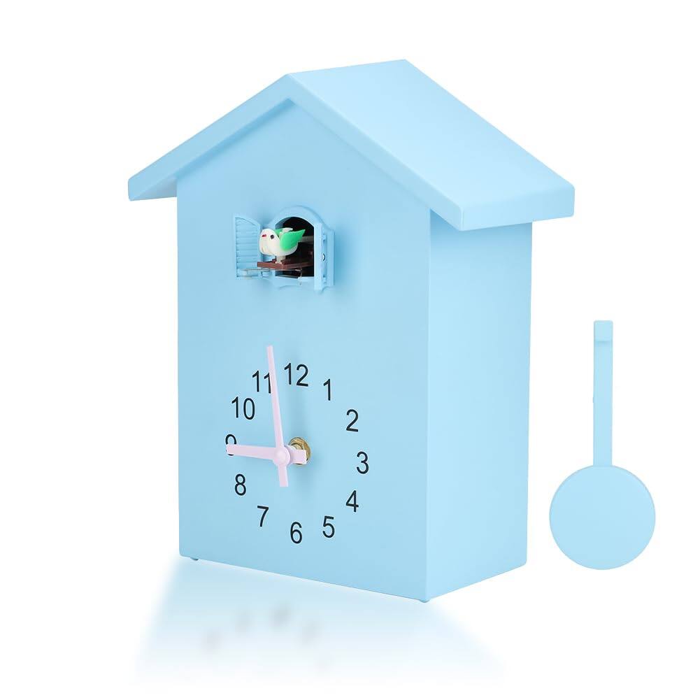 Fabibe - Coo Clock Bird Sings On Hour Cuckoo Modern Wall With Sounds Time Alarm Creative Pendulum Hanging Gifts For Grandfather - Default