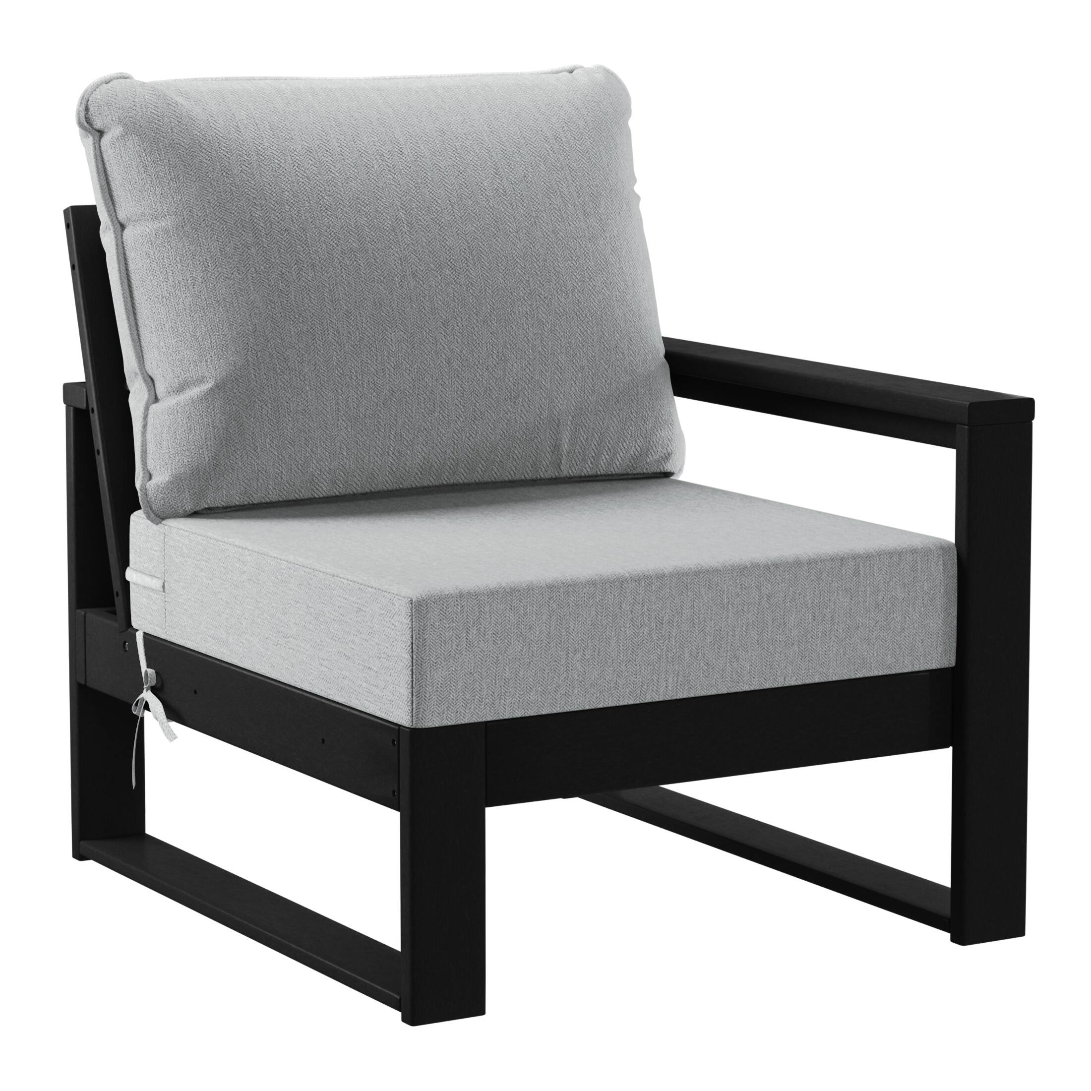 Alt View 1. WestinTrends - WestinTrends Montara 6-Piece Outdoor L-Shaped Patio Corner Sectional Sofa Conversation Set - Light Gray.