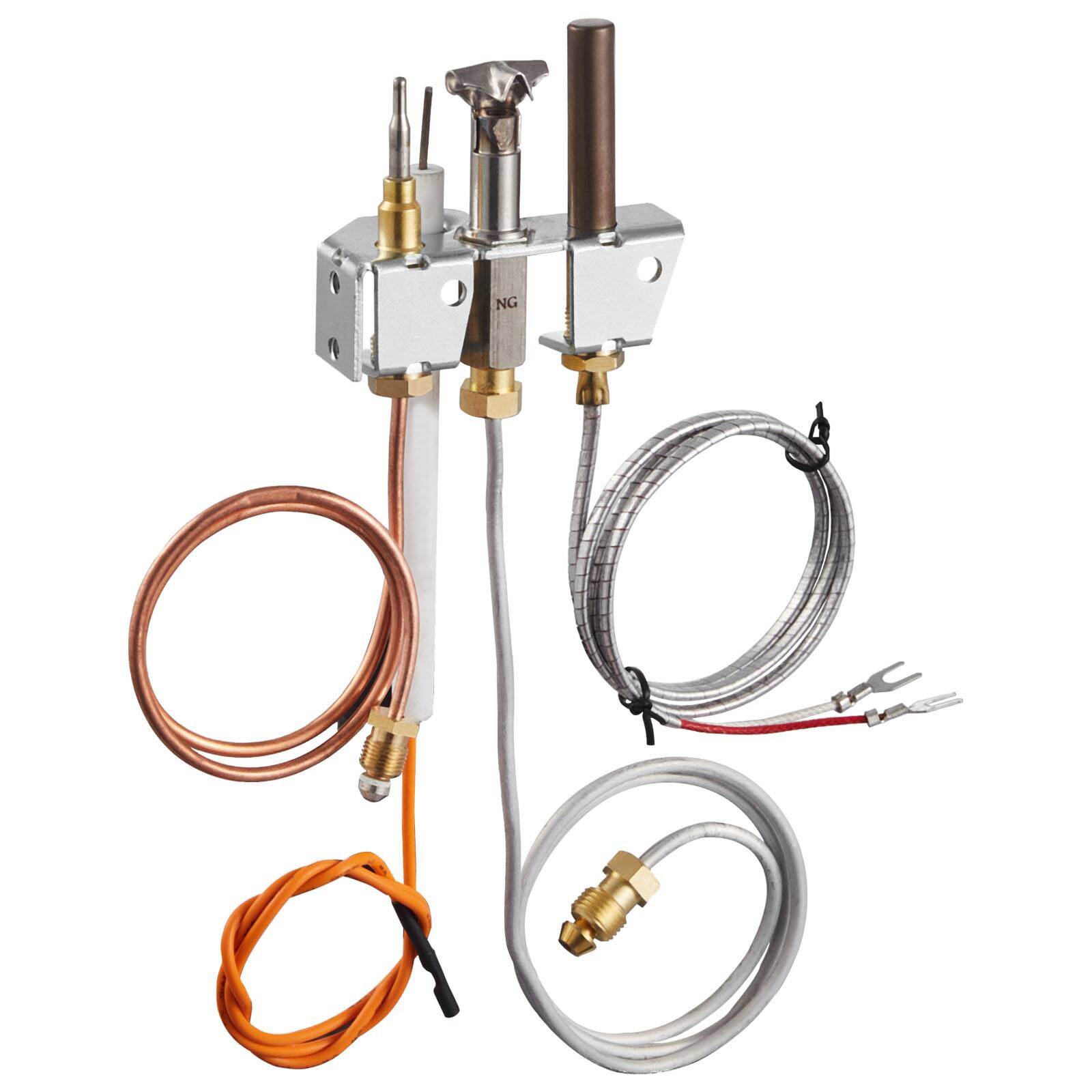 VEVOR - Gas Pilot Assembly, OE 4021-732, 25660 Fireplace Gas Pilot Assembly, Natural Gas Ignition Replacement with Pilot Tube - Silver price history on PriceWatchPro
