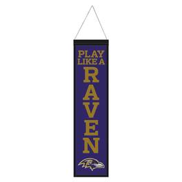 WinCraft - Baltimore Ravens 8" x 32" Slogan Wool Banner - Multicolor