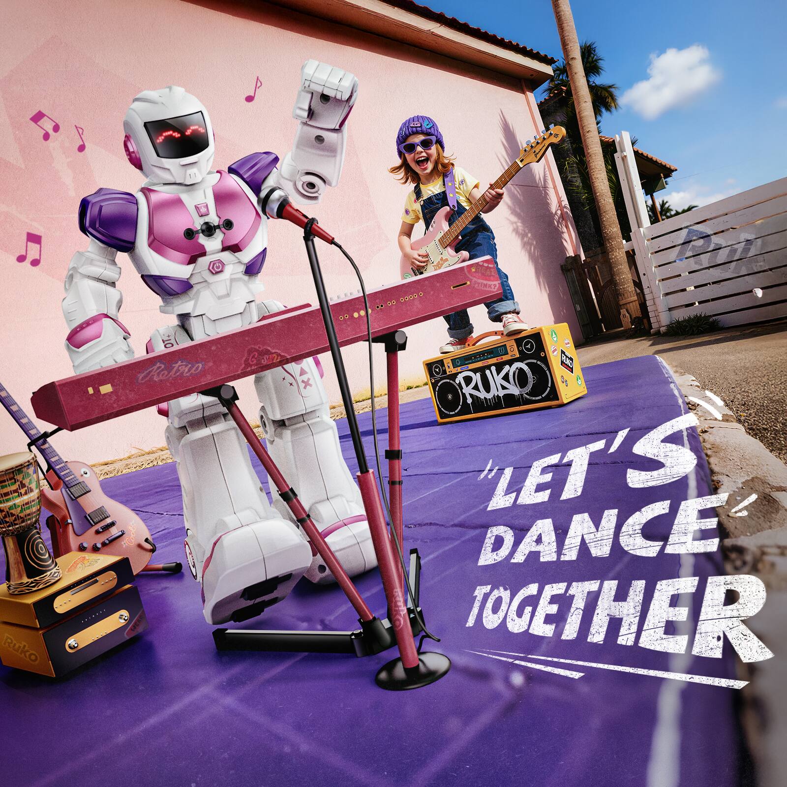 Ruko Ratro Toot ... x .. OUD . . .. 2 4 AAD ORUKO 'LET'S DANCE TOGETHER'