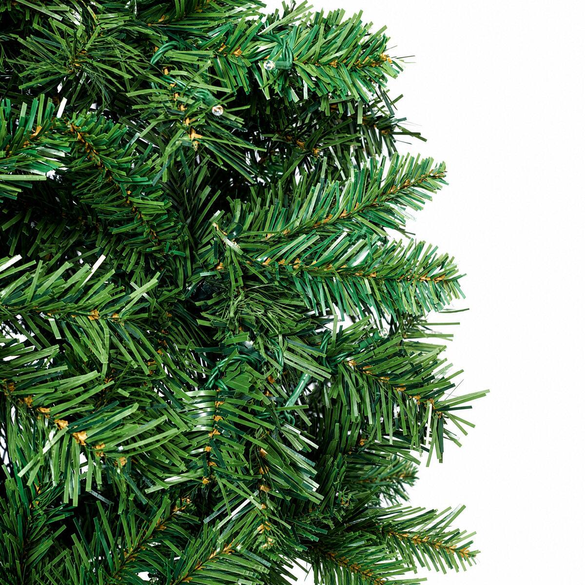 Alt View 2. Wisairt - 6FT Pre-Lit Crooked Neck Christmas Tree, 733 Tips Full Green Pine with 250 LED 11 Modes and Gold Star - Green.