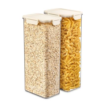 Front. Sorbus - Sorbus Airtight Food Storage Container- Clear Stackable Pantry Canister with Secure Lid for Rice, Cereal, Flour - Clear.