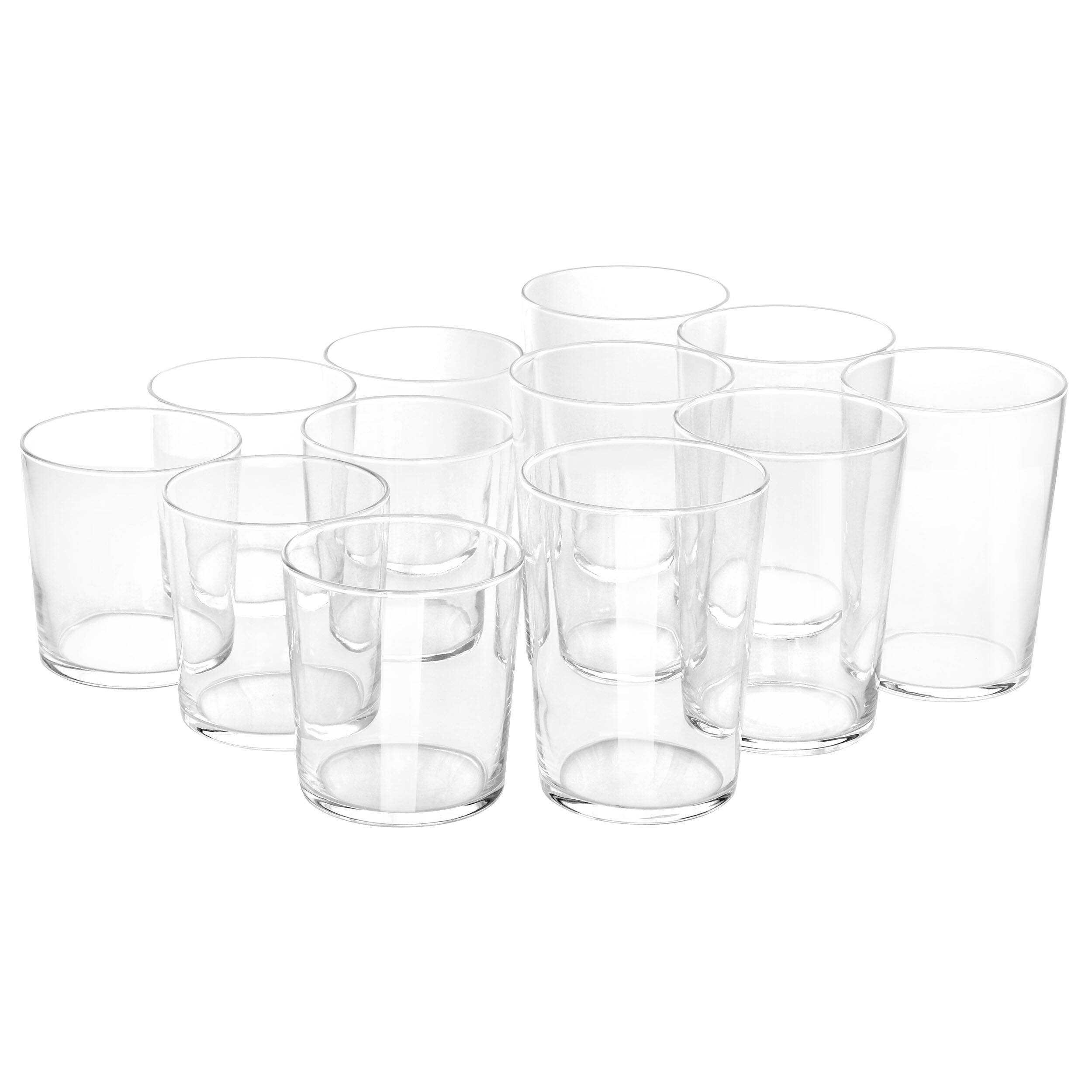 Alt View 1. Martha Stewart - Martha Stewart 12 Piece Bowey Double Old Fashion and Highball Glassware Set - Clear.