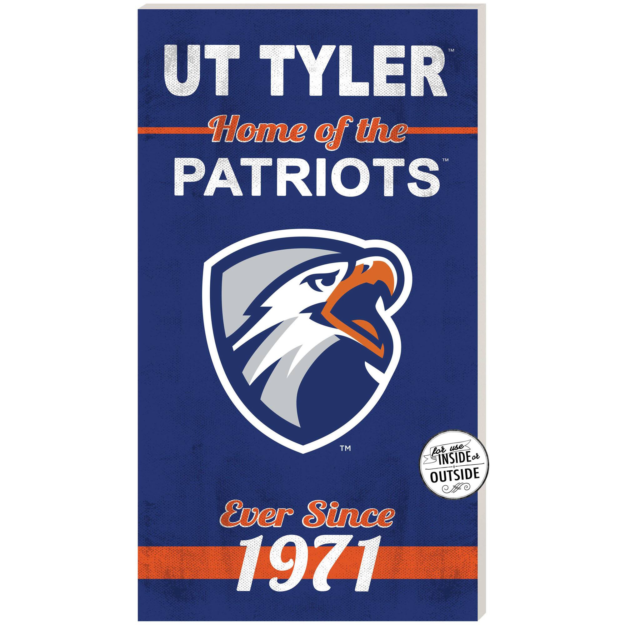 Texas Tyler Patriots 11'' x 20'' Indoor/Outdoor Home Of The Sign